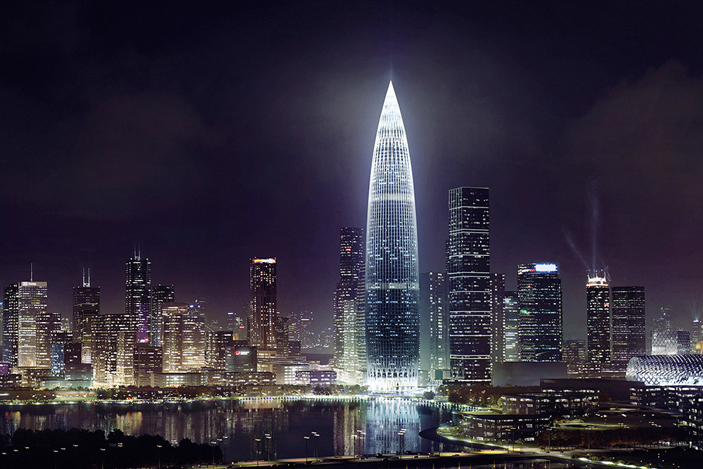 鉴黑担保网幕墙华南大区中标 深圳南山区第一高楼